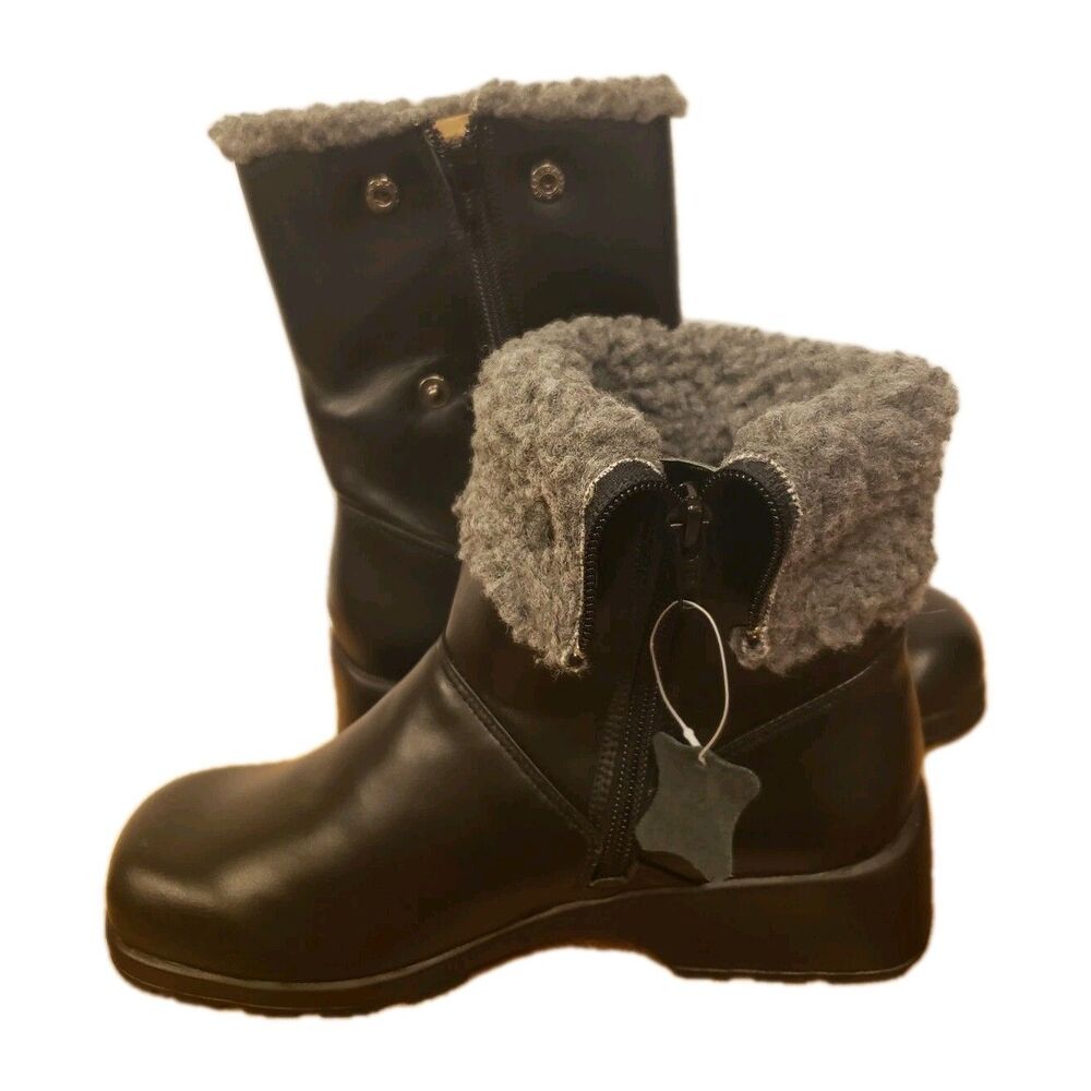 Amfic Design Genuine Leather Size 4,5 Black Boots